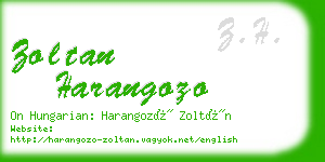 zoltan harangozo business card